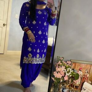 Purple salwar suit